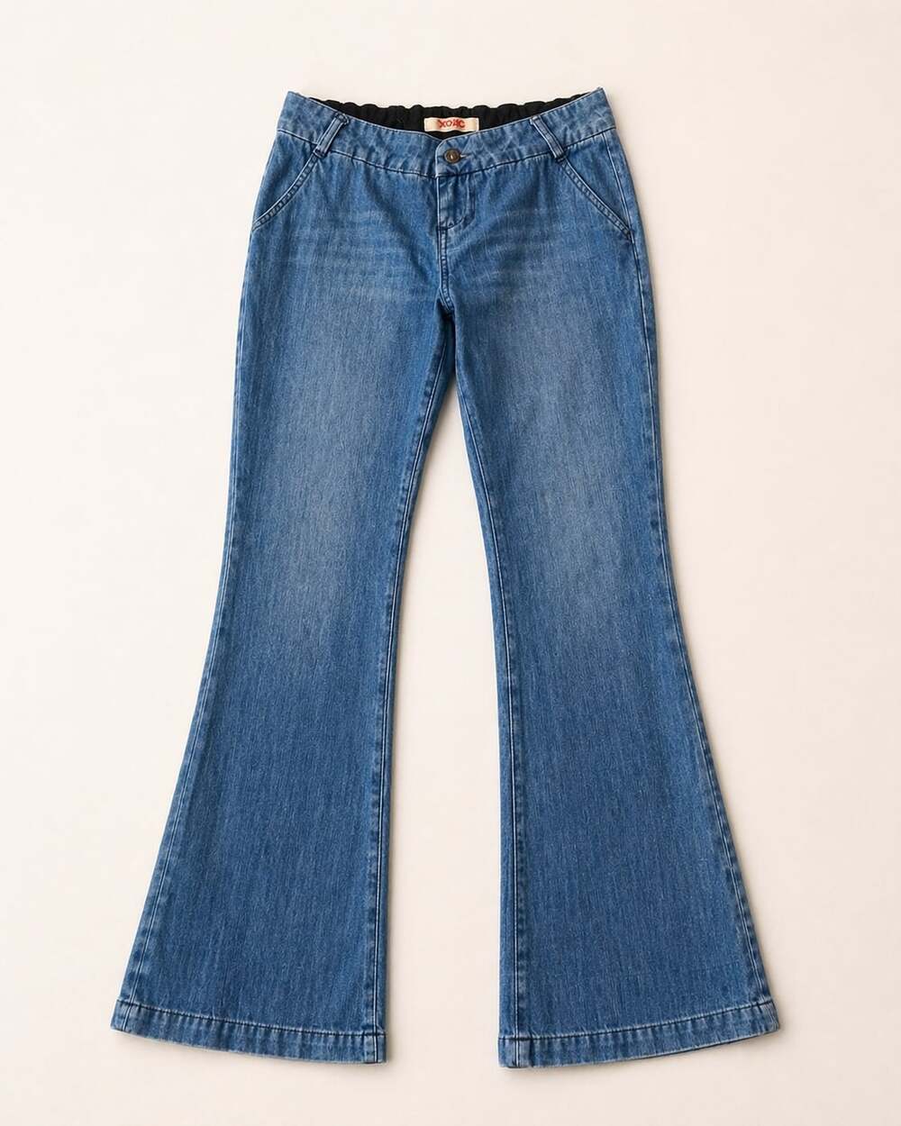 Y2K XOXO Flare Jeans Low Rise Stretch Denim Size 5/6 Coquette